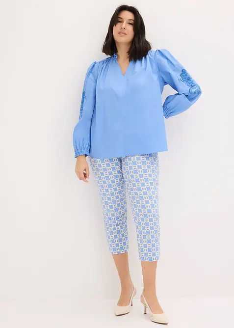 Bomullstunika med hullbroderi, bonprix