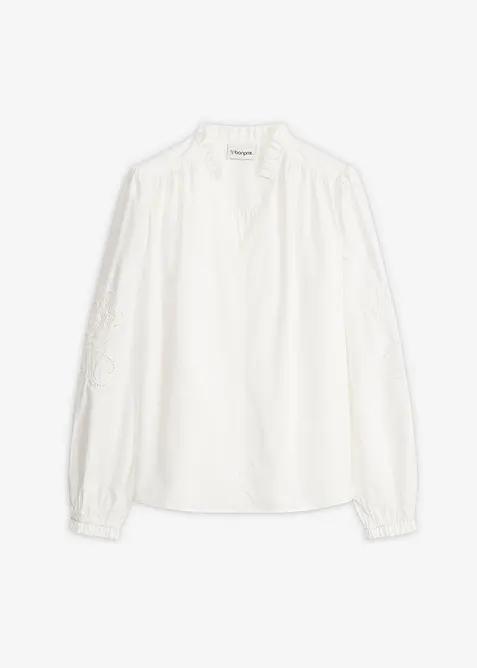 Bomullstunika med hullbroderi, bonprix