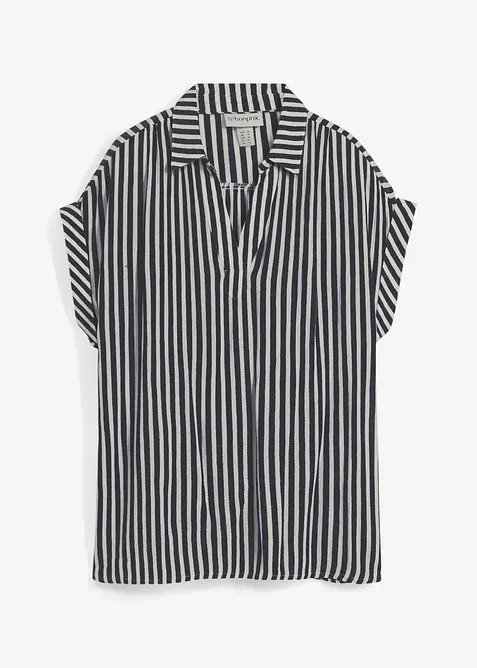Kortermet bluse i lett viskose, bonprix