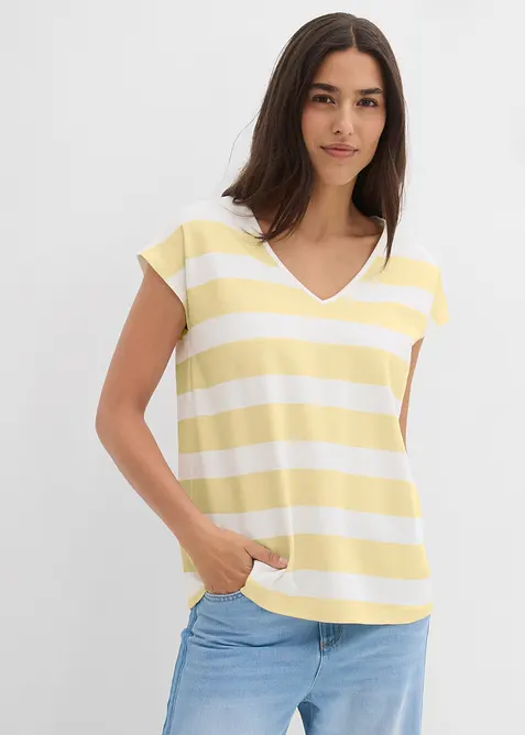 Oversized topp i 100% &oslash;kologisk bomull, bonprix