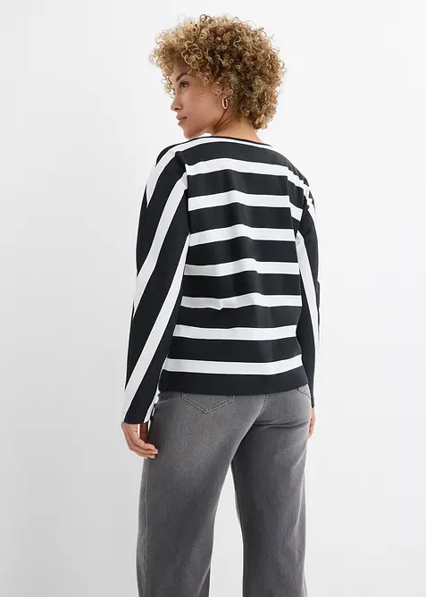 Langermet topp i 100% &oslash;kologisk bomull, bonprix