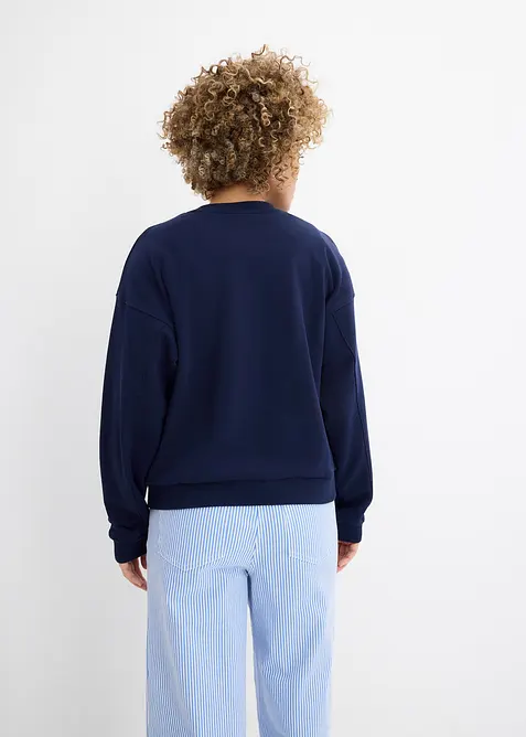 Oversized sweatshirt i 100% &oslash;kologisk bomull, bonprix