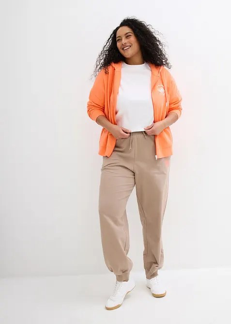 Oversized topp i formstabil, 100% &oslash;kologisk bomull, bonprix