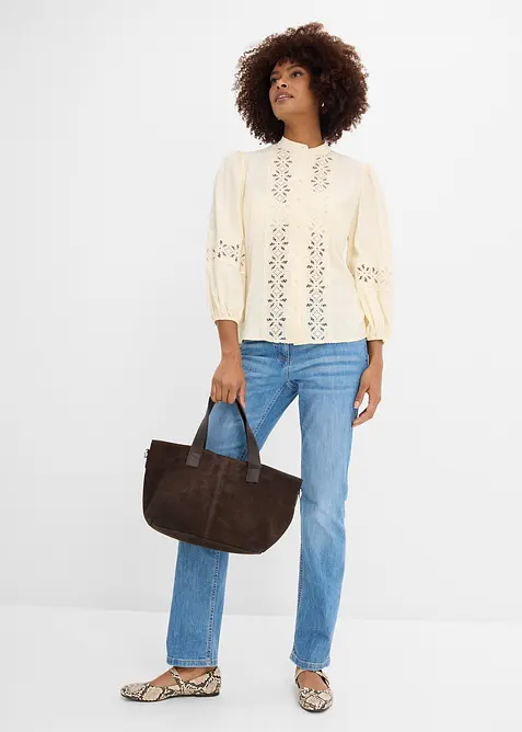 Straight-jeans, Mid Waist, komfortlinning, bonprix