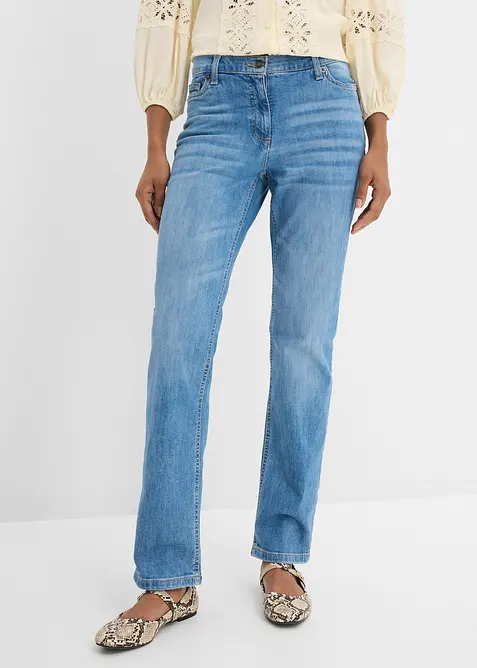 Straight-jeans, Mid Waist, komfortlinning, bonprix