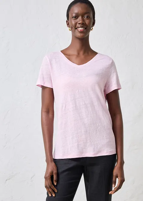 T-skjorte i 100% lin, bonprix