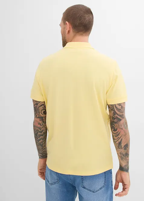 Pik&eacute;-poloskjorte i 100% &oslash;kologisk bomull, bonprix