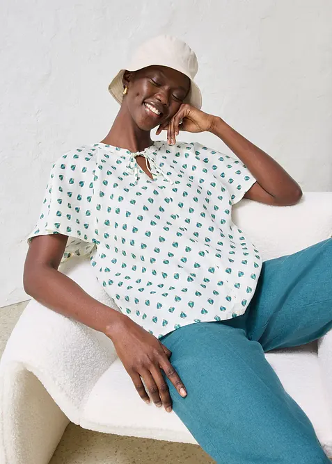 B&oslash;ttehatt i lin, bonprix