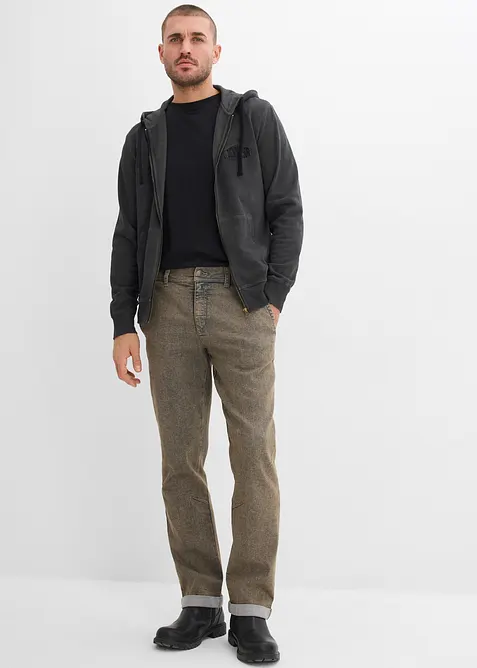 Relaxed fit-jeans i lett denim med stretchlinning, Straight, bonprix