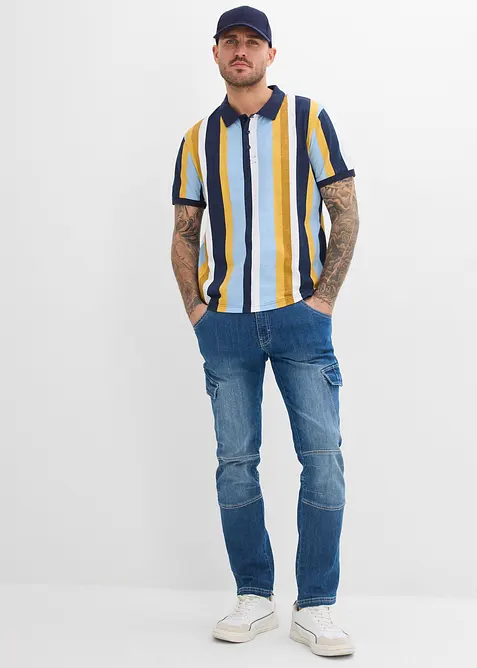 Poloskjorte i 100% &oslash;kologisk bomull, bonprix