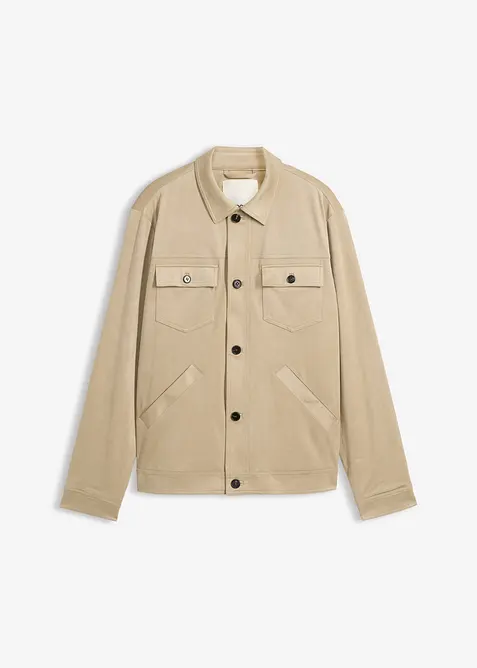 Jakke i imitert, semsket skinn, bonprix