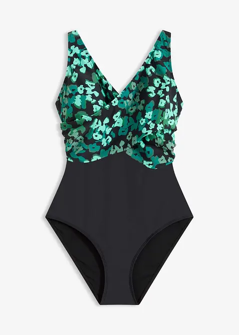 Shape-badedrakt i omslagslook, middels formende, bonprix