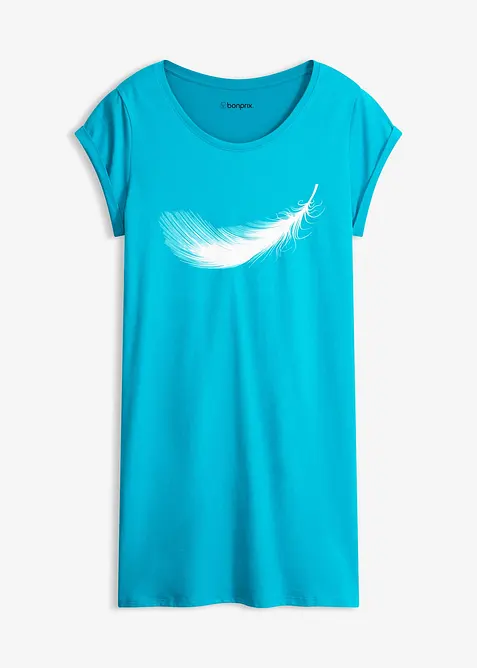 Kort nattkjole i 100% &oslash;kologisk bomull, bonprix