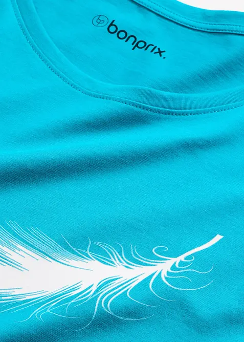 Kort nattkjole i 100% &oslash;kologisk bomull, bonprix