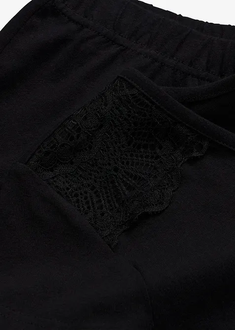 Pyjamas med vid capribukse, bonprix