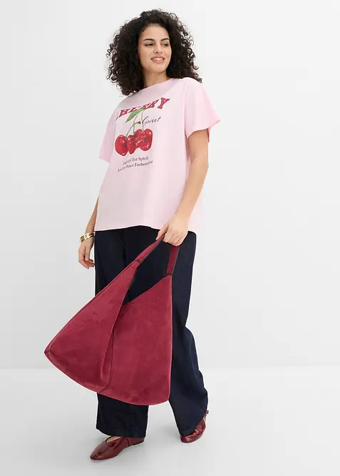 T-skjorte i 100% &oslash;kologisk bomull med trykk, bonprix