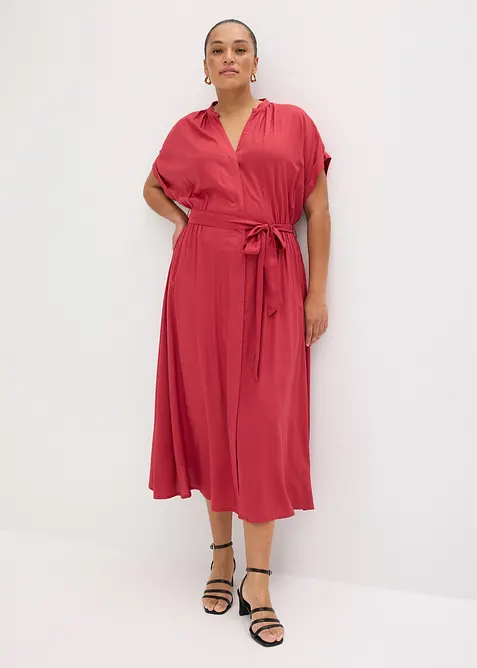 Skjortekjole i lett viskose, bonprix