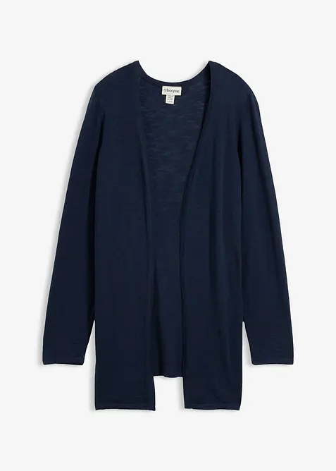 Strikkejakke i 100% bomullsslub-materiale, bonprix