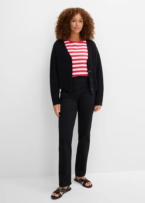 Treggings i twill i elastisk bomullsmiks, bonprix