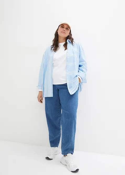Mom jeans, High Waist, komfortlinning, bonprix