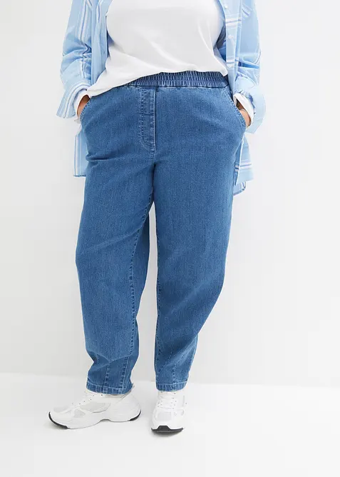 Mom jeans, High Waist, komfortlinning, bonprix