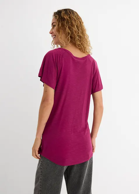 Topp i flammegarn med vingeermer, bonprix