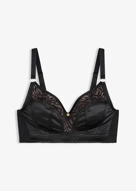 Bralette uten b&oslash;yle med delikat blonde, bonprix