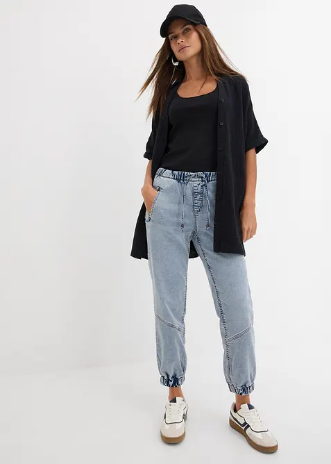 Joggejeans Mid Waist, stretch, bonprix