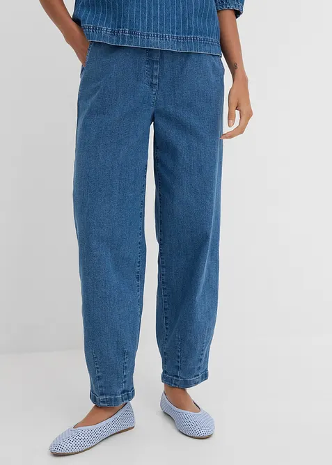 Mom jeans, High Waist, komfortlinning, bonprix