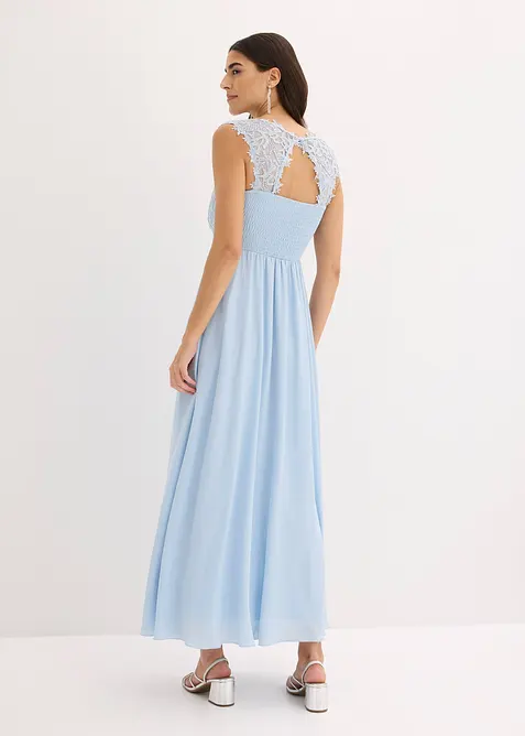 Maxikjole med blonder, bonprix