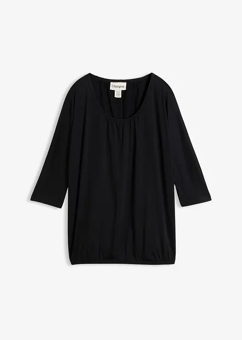 Oversized topp i viskosemiks, bonprix