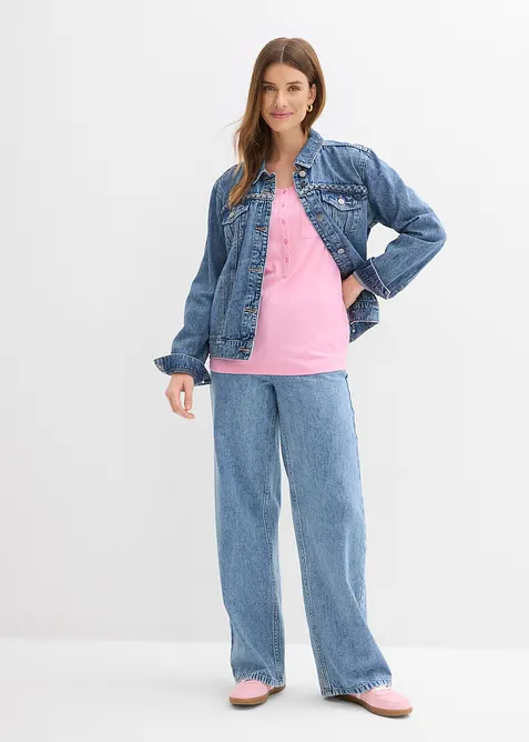 T-skjorte i bomull-/viskosemiks, bonprix