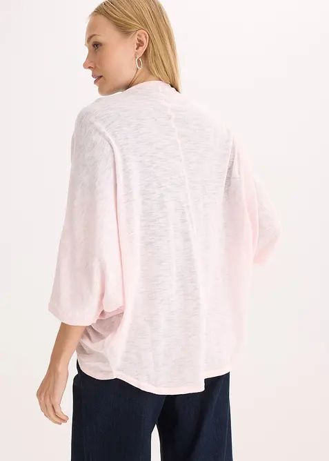 Finstrikket cardigan i 100% bomull, bonprix