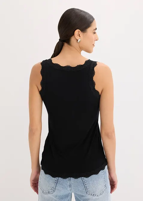 Singlet i myk viskosemiks (2-pack), bonprix