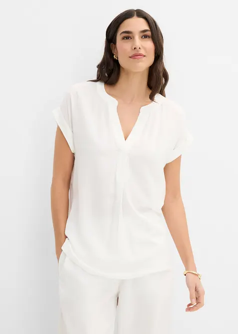 Bluse i 100% viskose, bonprix