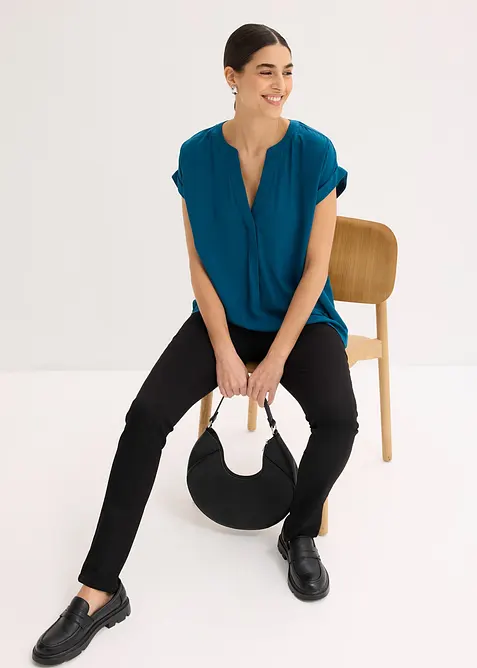 Bluse i 100% viskose, bonprix