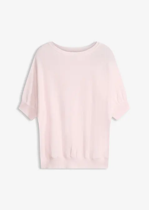 Finstrikket genser i bomullsmiks, bonprix