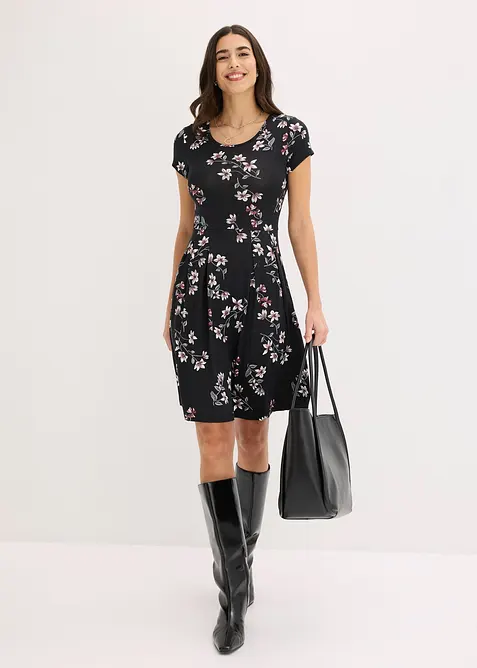 Jerseykjole i viskosemiks, bonprix