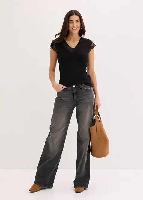 Topp i myk viskosemiks, bonprix