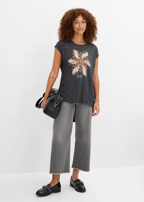 T-skjorte i myk viskosemiks, bonprix