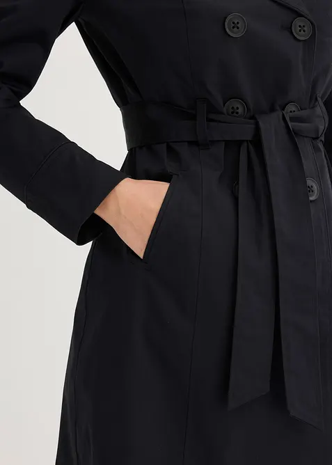 Trenchcoat i bomull, bonprix