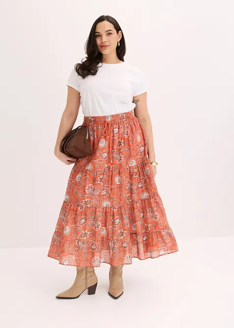 Maxiskj&oslash;rt i 100% bomull, bonprix