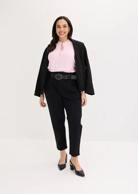 Ermel&oslash;s topp i viskosemiks, bonprix