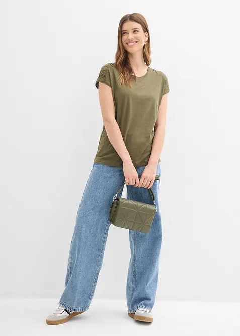 Topp i boxy-modell, kortermet, bonprix