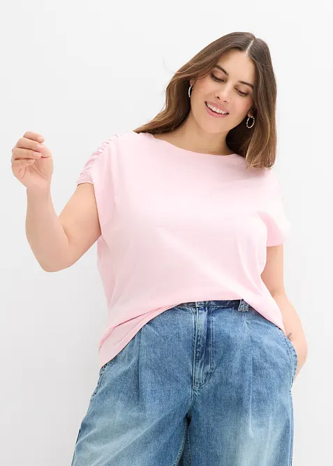 Topp i boxy-modell, kortermet, bonprix