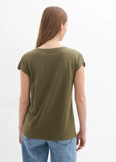 Topp i boxy-modell, kortermet, bonprix