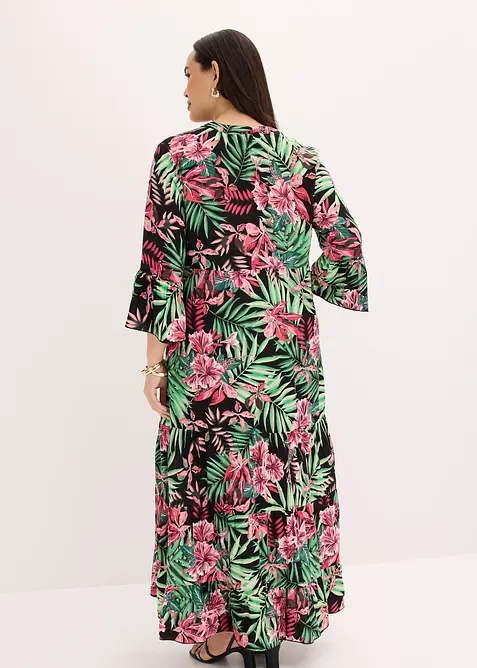 Maxikjole i lett viskose, bonprix