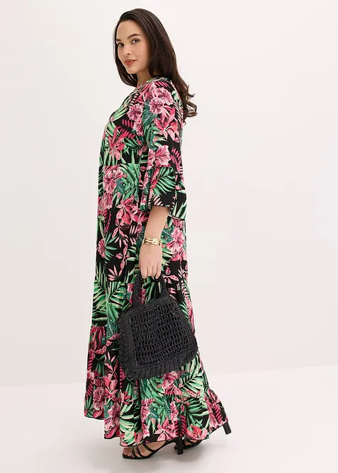 Maxikjole i lett viskose, bonprix