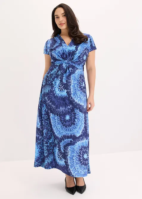 M&oslash;nstret maxikjole i jersey, bonprix