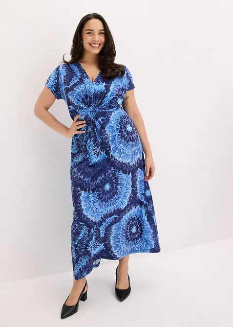 M&oslash;nstret maxikjole i jersey, bonprix